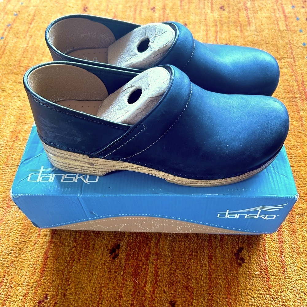 Dansko Professional Oiled Clogs Indigo